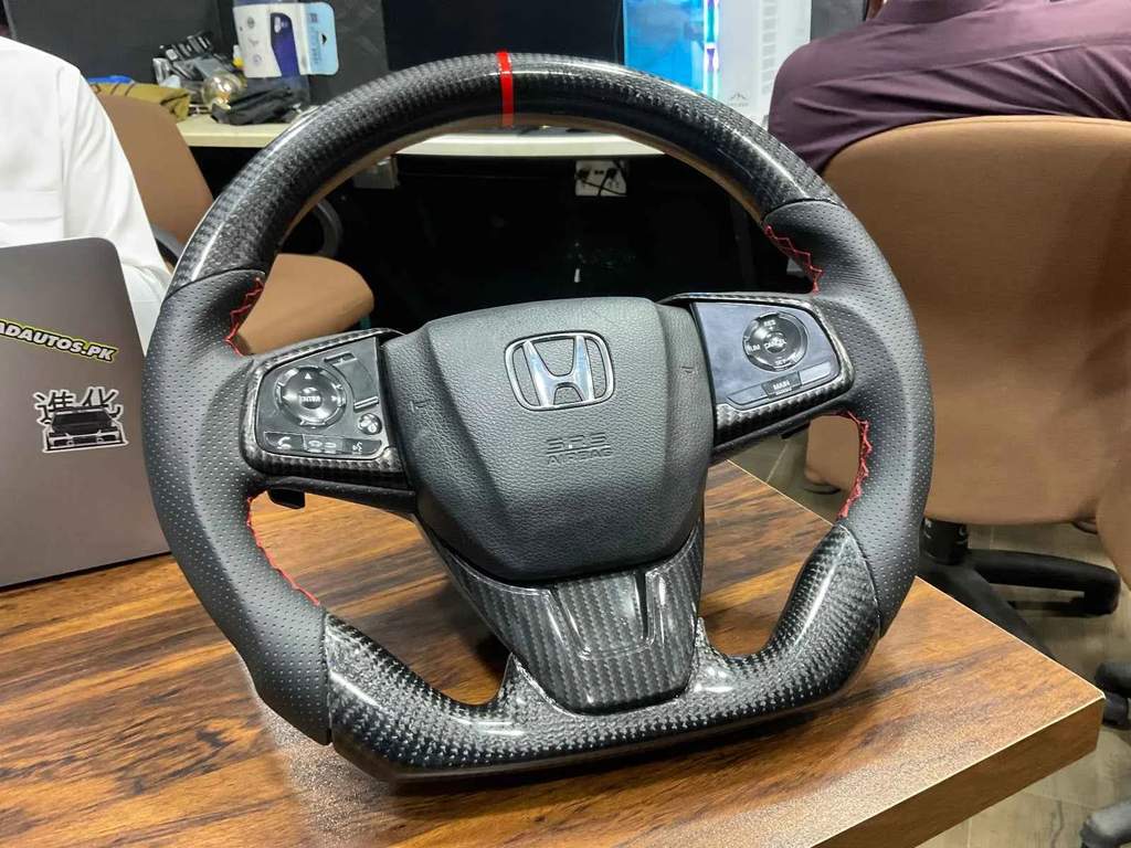 Honda Carbon Fiber Steering Wheel Original Garansi Resmi
